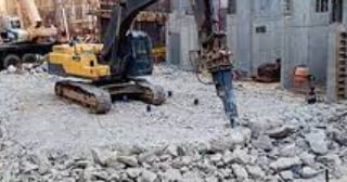 Демонтаж фундамента цена от 2003 руб. | снос старого фундамента заказать в Истре